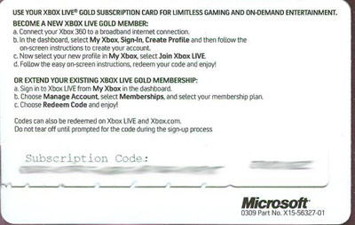 Xbox Live 12-Month Membership