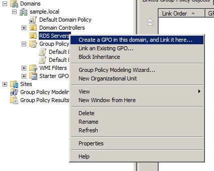 Create a GPO in this domain