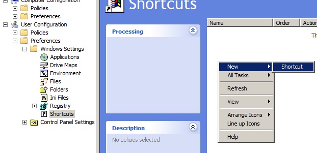 NewShortcut