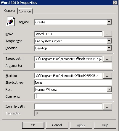 Word2010Shortcut